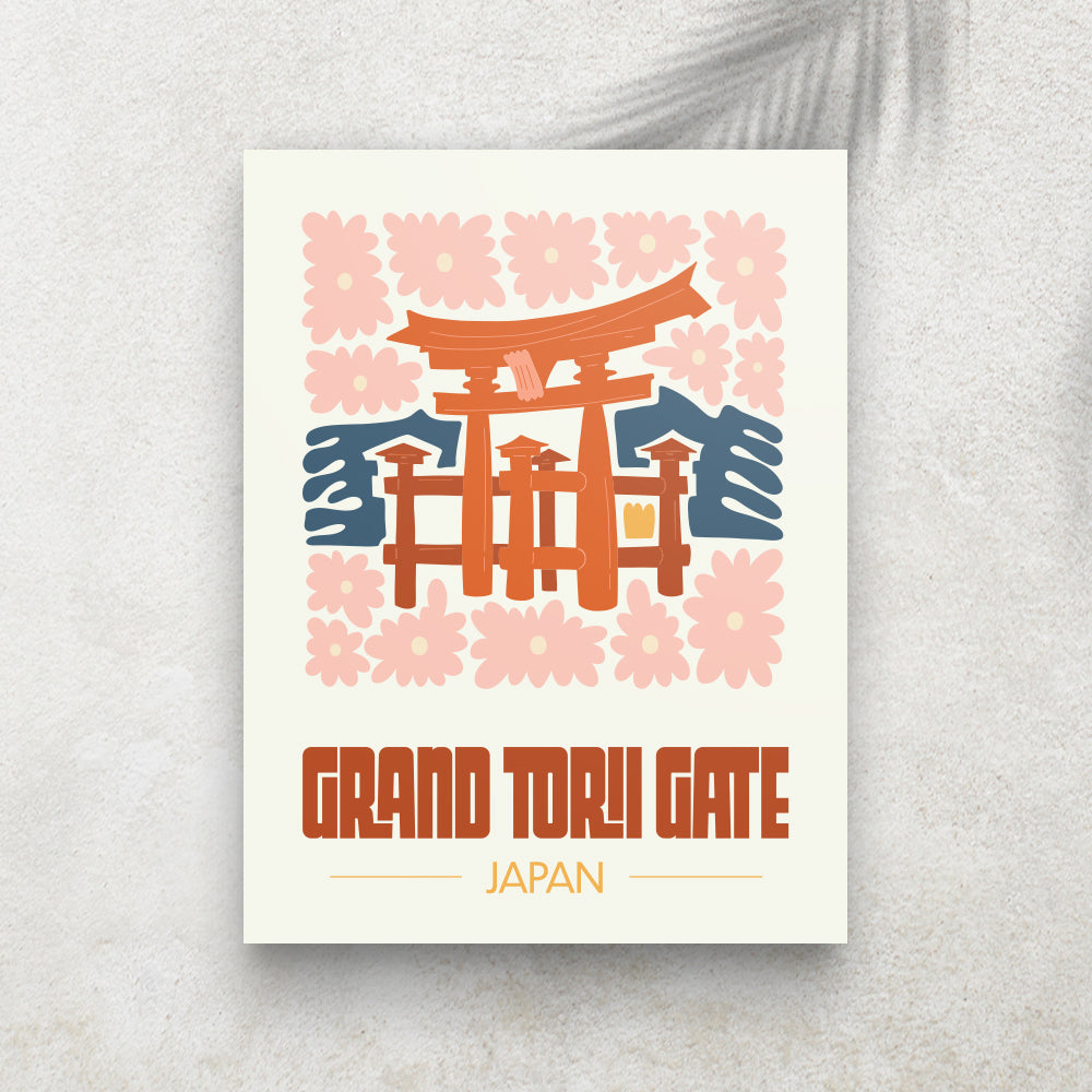Grand Torii Gate – Affiche Minimaliste Voyage