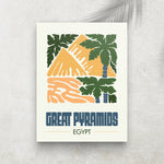 Great Pyramids – Affiche Minimaliste Voyage