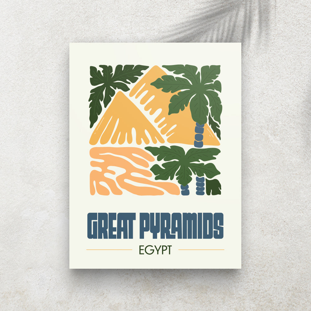 Great Pyramids – Affiche Minimaliste Voyage