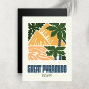 Great Pyramids – Affiche Minimaliste Voyage