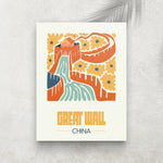 Great Wall – Affiche Minimaliste Voyage