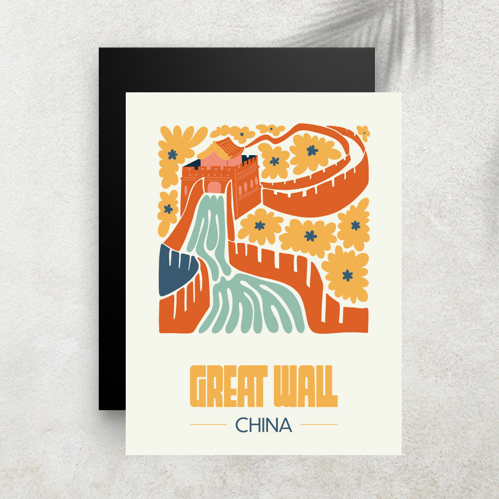 Great Wall – Affiche Minimaliste Voyage