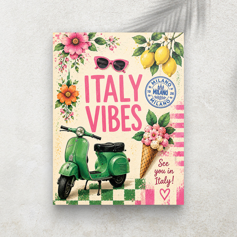 Italy Vibes – Affiche Vintage Dolce Vita