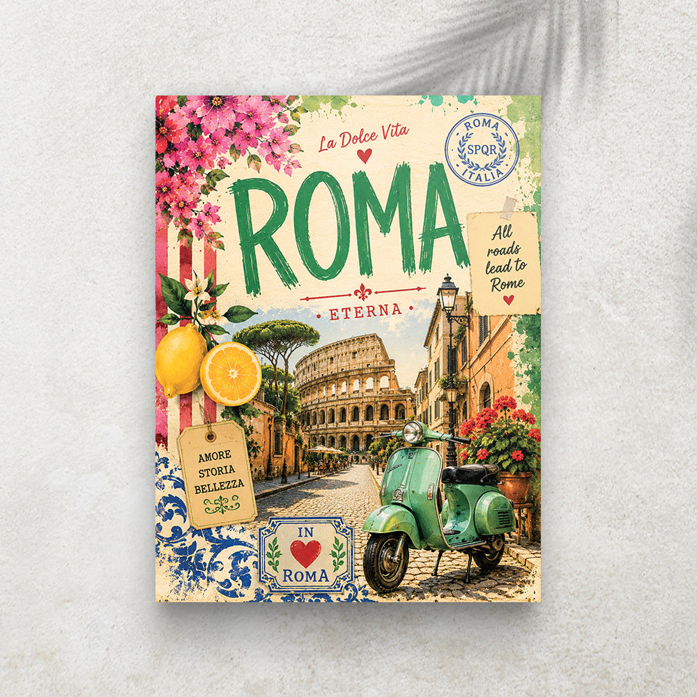 Roma Eterna – Affiche Vintage Dolce Vita