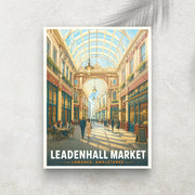 Leadenhall Market – Affiche Vintage Cinéma & Voyage