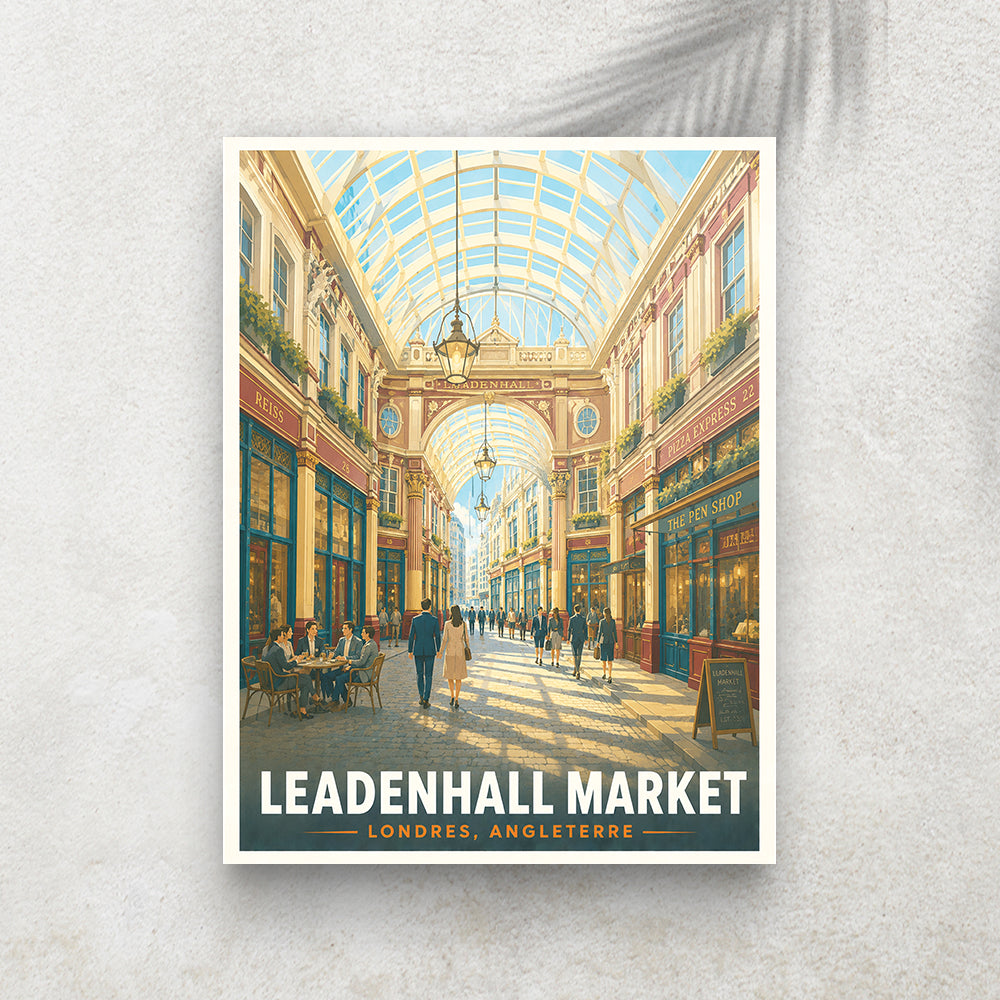 Leadenhall Market – Affiche Vintage Cinéma & Voyage