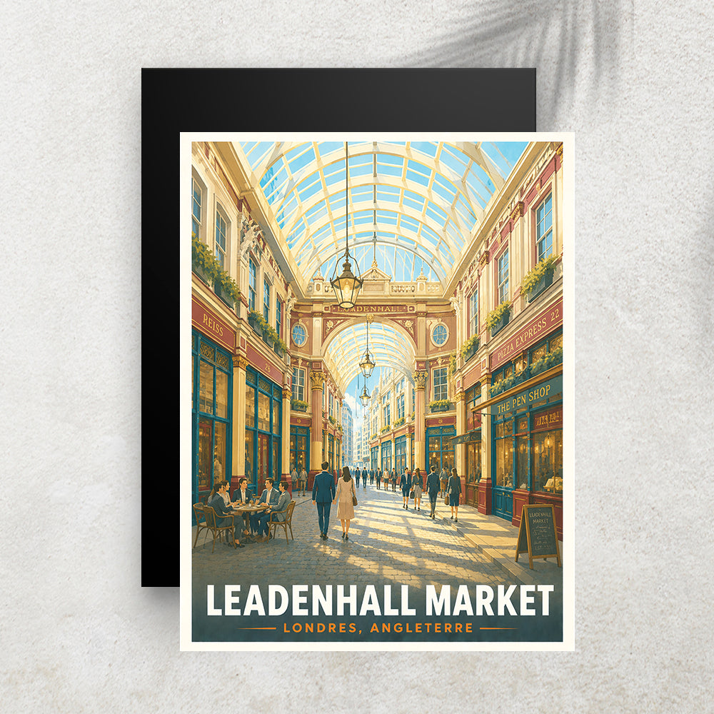 Leadenhall Market – Affiche Vintage Cinéma & Voyage