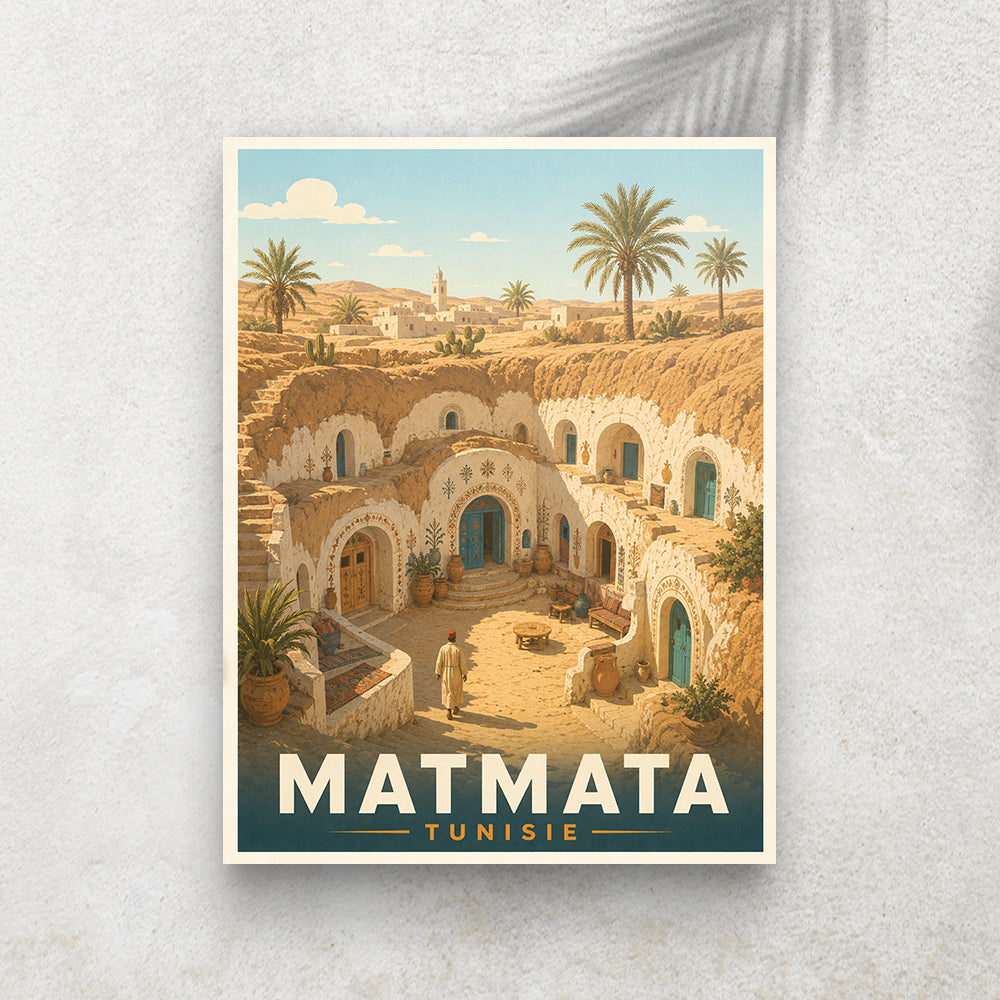 Matmata – Affiche Vintage Cinéma & Voyage