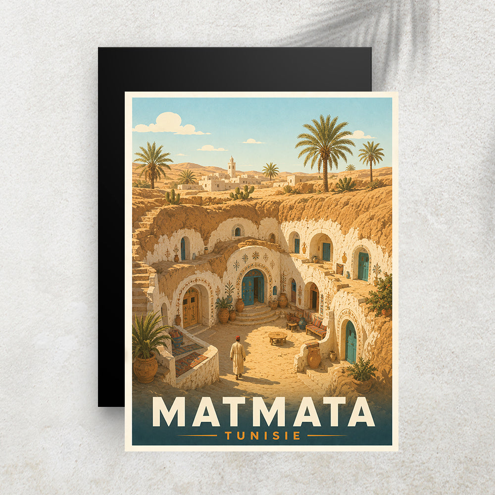 Matmata – Affiche Vintage Cinéma & Voyage