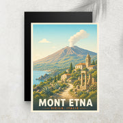 Mont Etna – Affiche Vintage Cinéma & Voyage