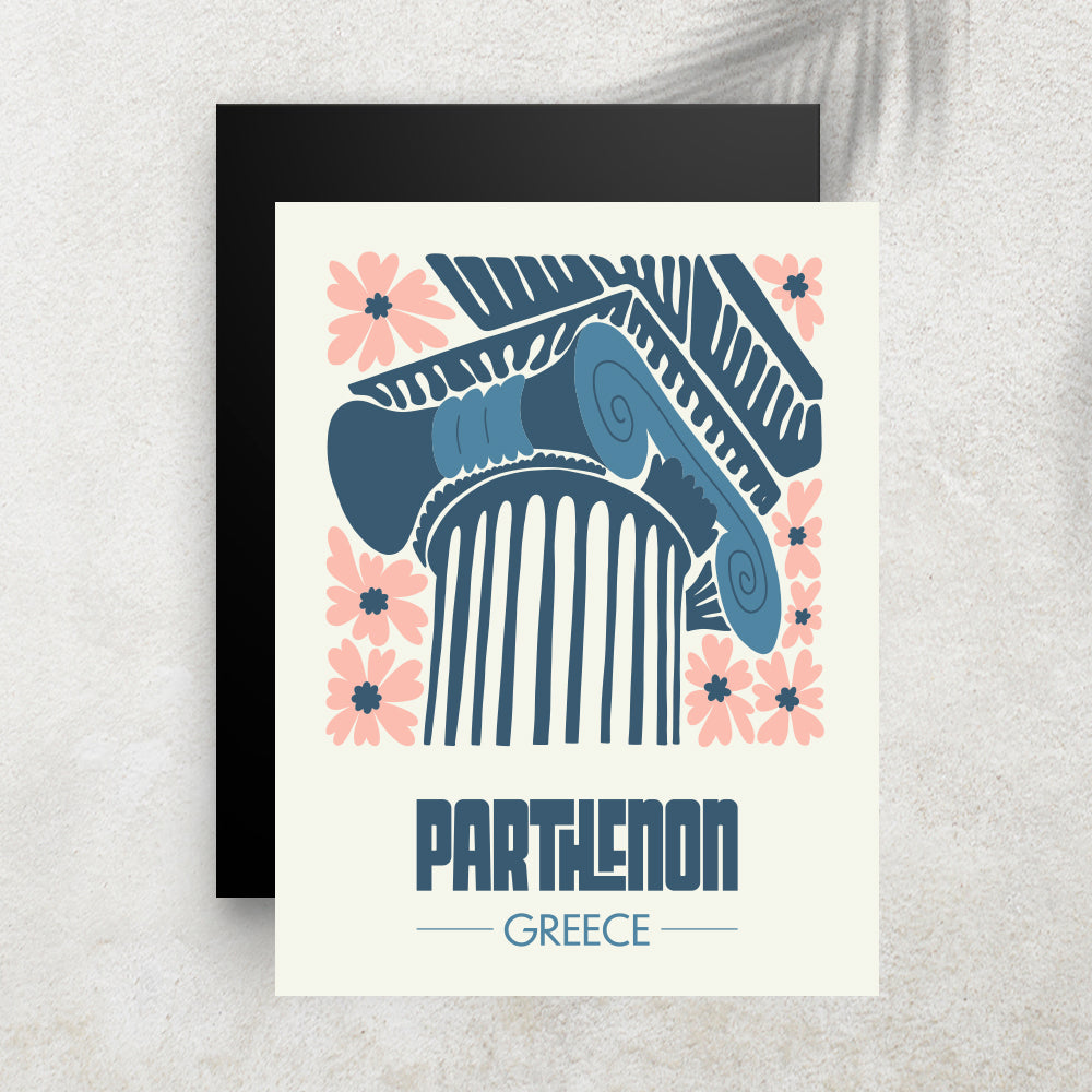 Parthenon – Affiche Minimaliste Voyage