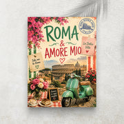 Roma & Amore Mio – Affiche Vintage Dolce Vita