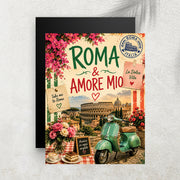Roma & Amore Mio – Affiche Vintage Dolce Vita