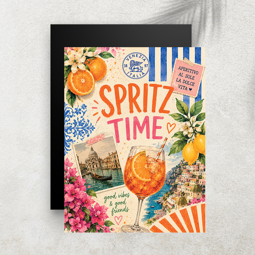 Spritz Time – Affiche Vintage Dolce Vita
