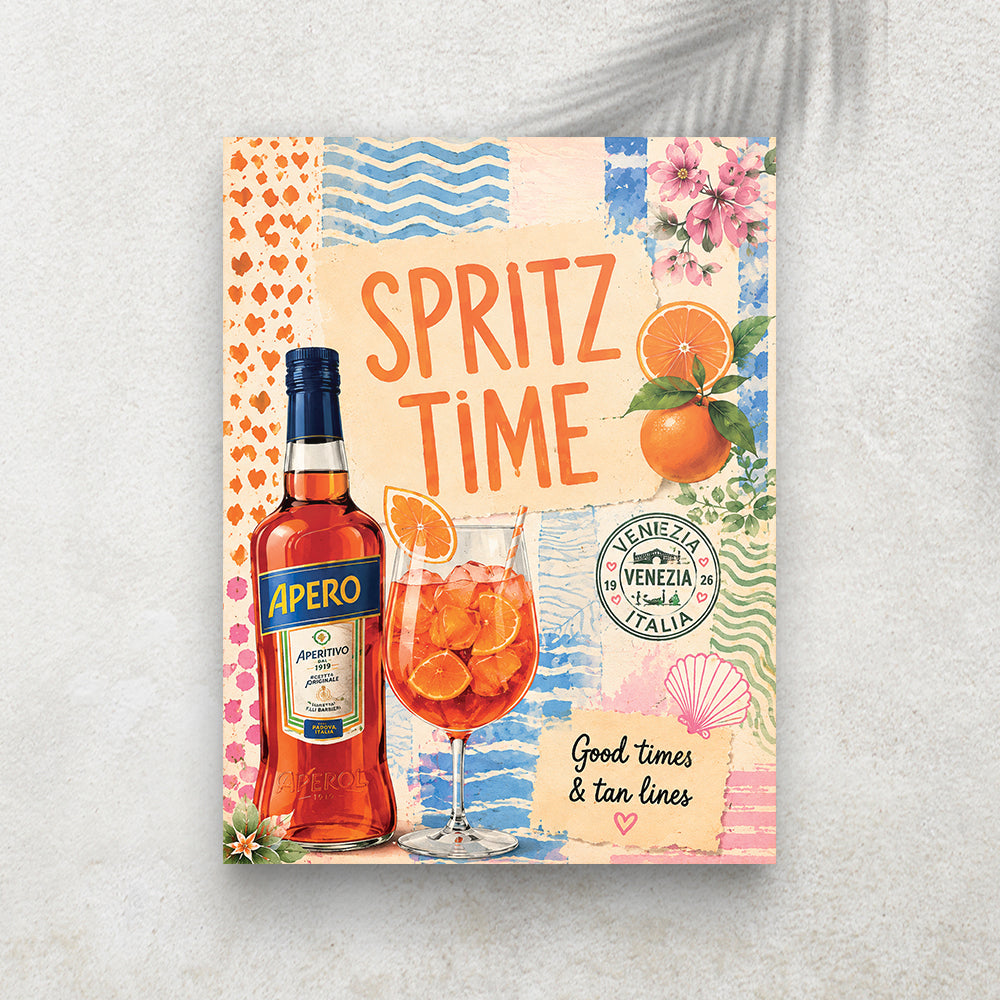 Spritz Time Apero – Affiche Vintage Dolce Vita