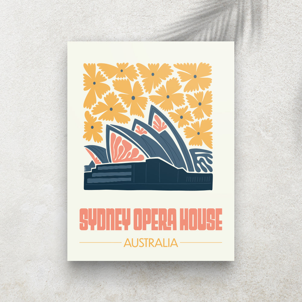 Sydney Opera House – Affiche Minimaliste Voyage