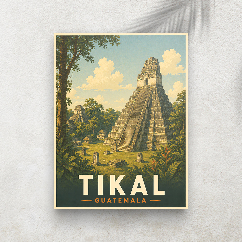 Tikal – Affiche Vintage Cinéma & Voyage