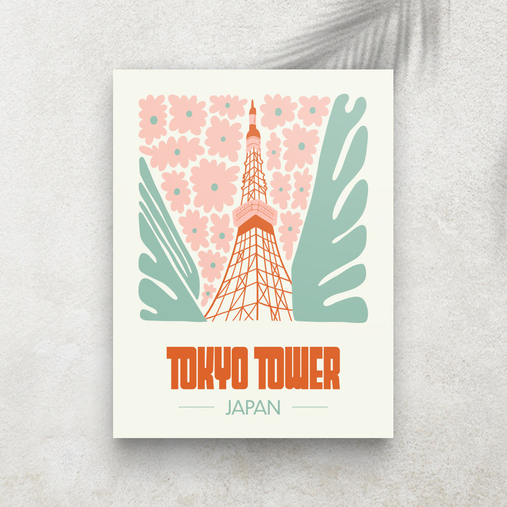 Tokyo Tower – Affiche Minimaliste Voyage