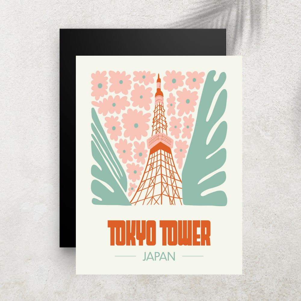 Tokyo Tower – Affiche Minimaliste Voyage