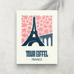 Tour Eiffel – Affiche Minimaliste Voyage