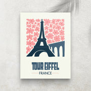Tour Eiffel – Affiche Minimaliste Voyage
