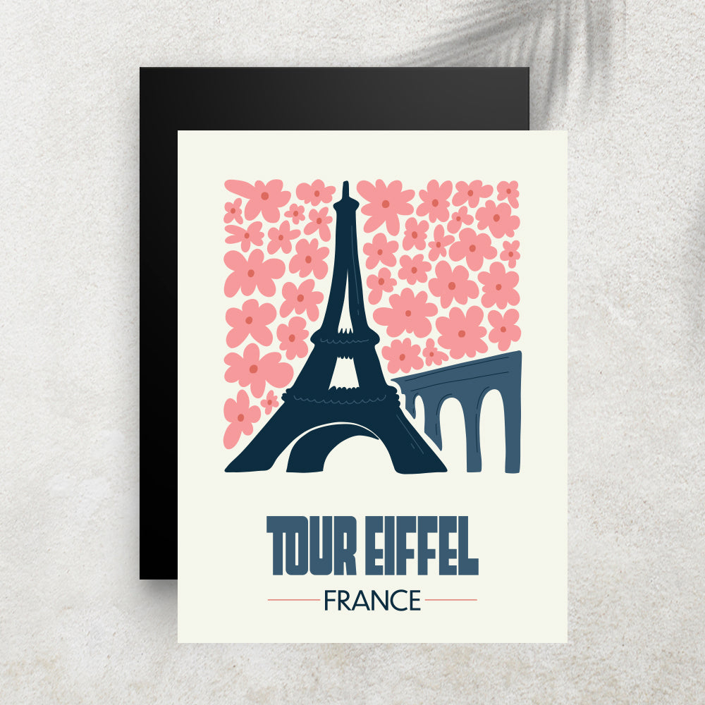 Tour Eiffel – Affiche Minimaliste Voyage