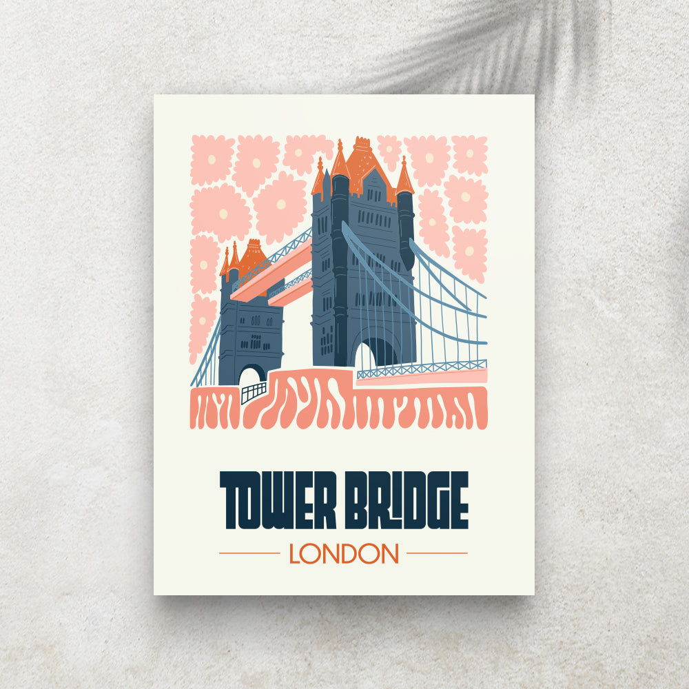 Tower Bridge – Affiche Minimaliste Voyage