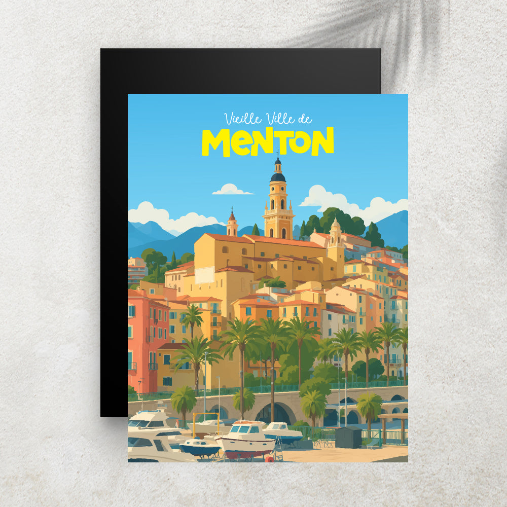 Vieille Ville - Affiche Ville Minimaliste