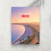 La Promenade des Anglais - Affiche Ville Minimaliste