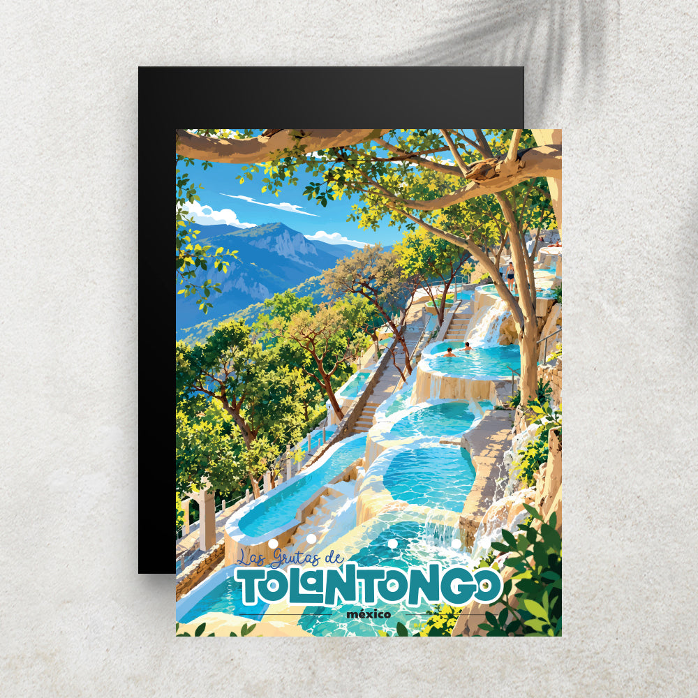 Las Grutas - Affiche Ville Minimaliste