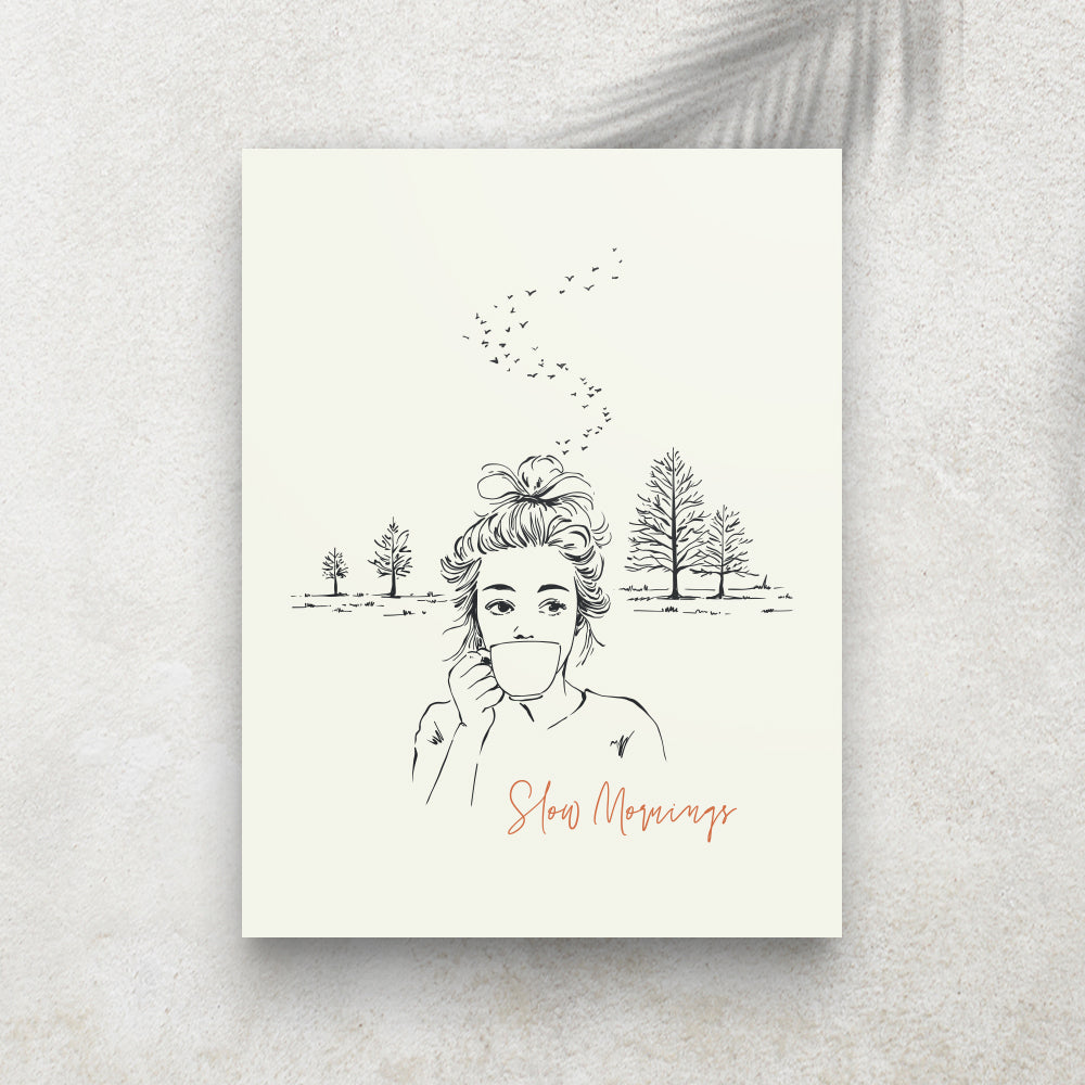 Slow Mornings – Affiche Hiver
