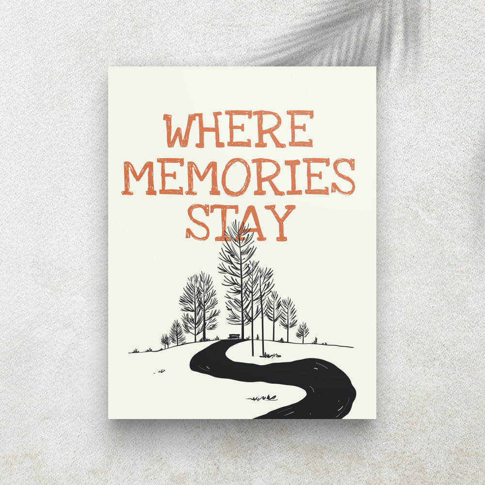 Where Memories Stay – Affiche Hiver