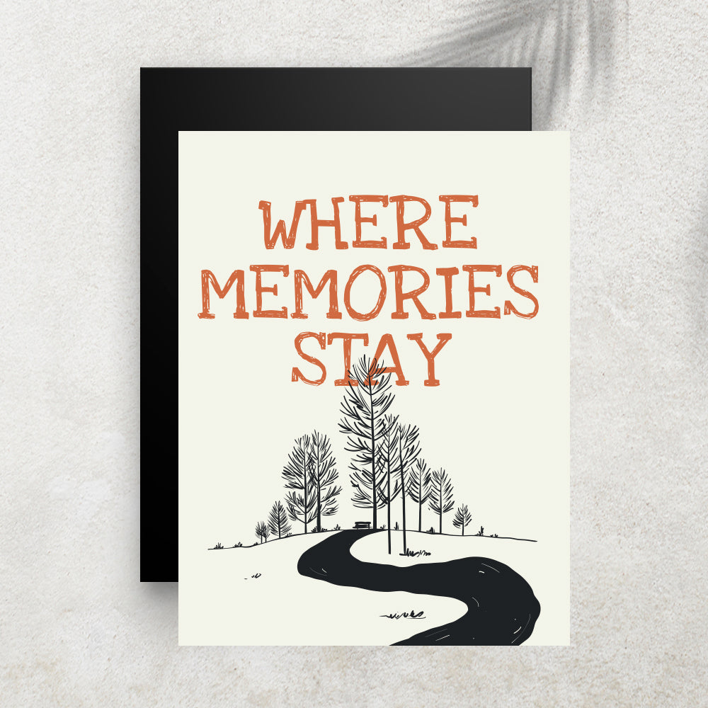Where Memories Stay – Affiche Hiver