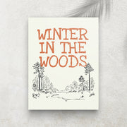 Winter in the Woods – Affiche Hiver