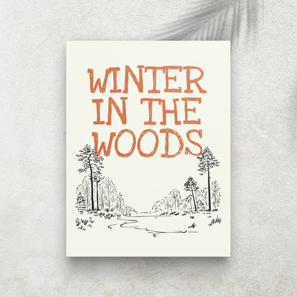 Winter in the Woods – Affiche Hiver