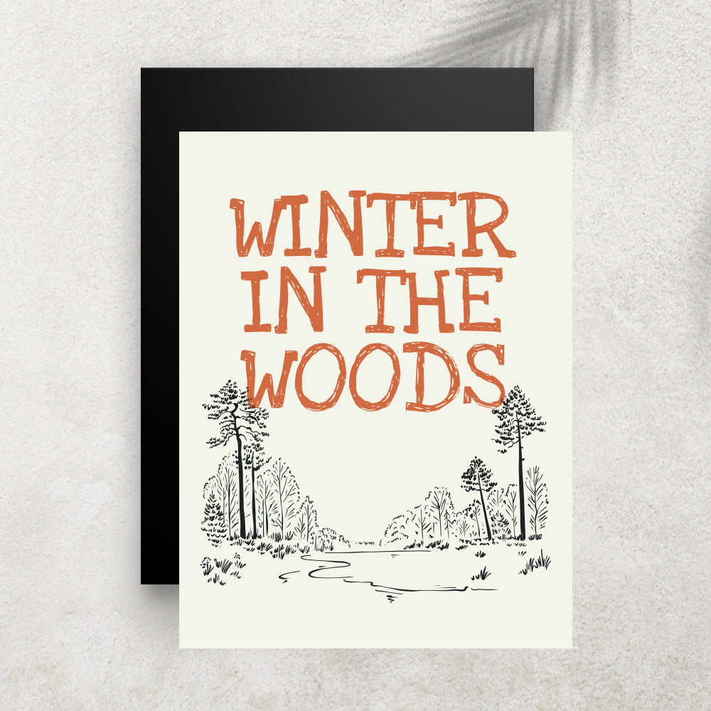 Winter in the Woods – Affiche Hiver