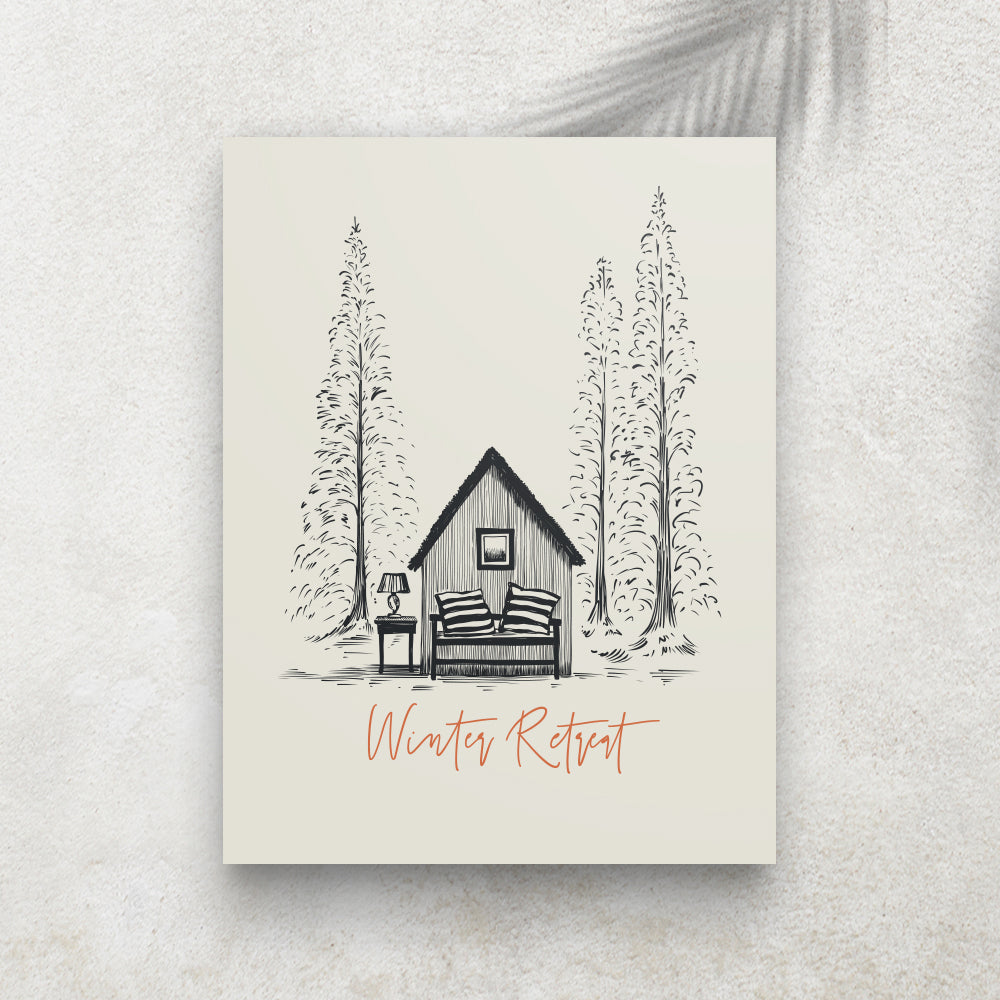 Winter Retreat – Affiche Hiver