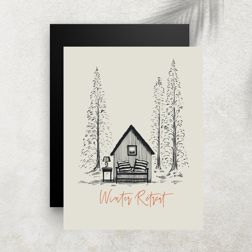 Winter Retreat – Affiche Hiver