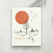 Winter Sun – Affiche Hiver