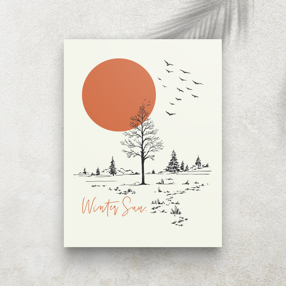 Winter Sun – Affiche Hiver