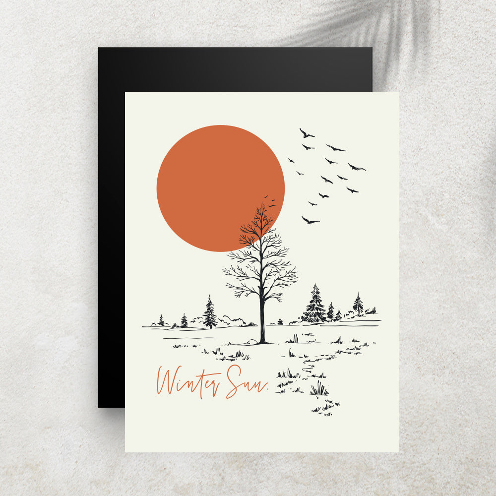 Winter Sun – Affiche Hiver