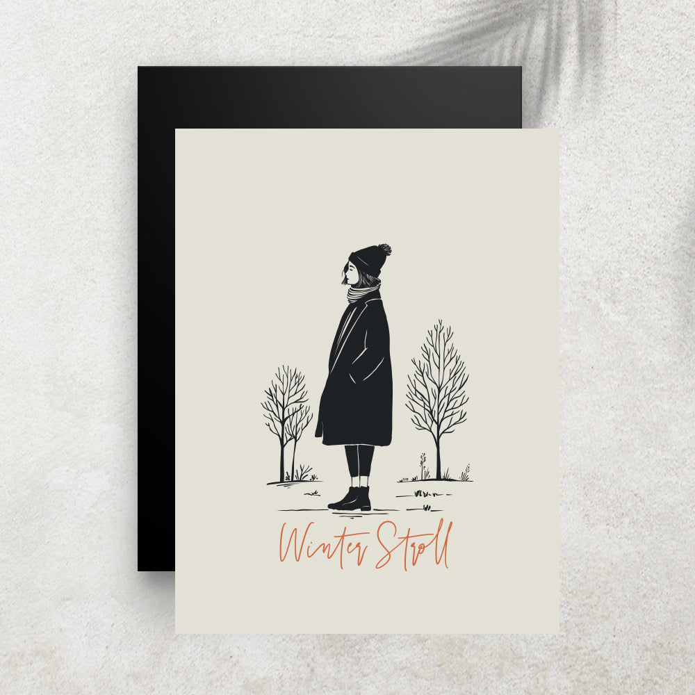 Winter Stroll – Affiche Hiver