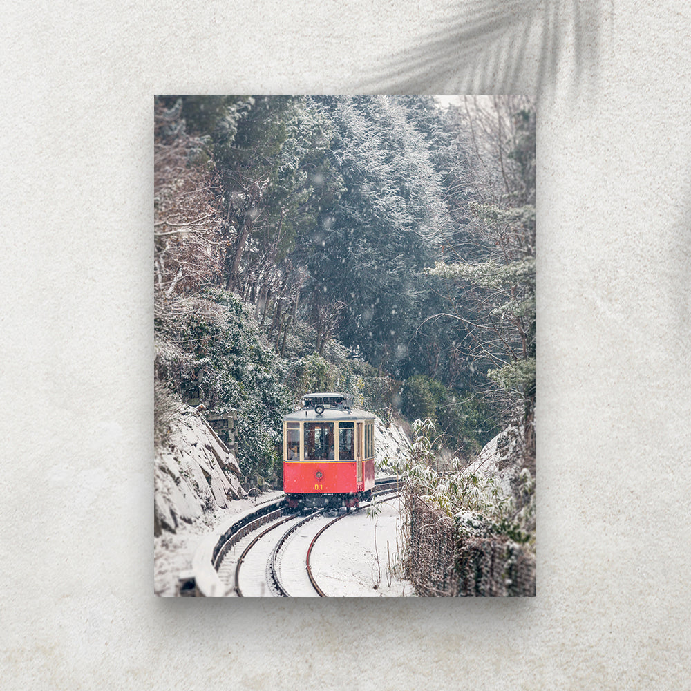 Winter Train – Affiche Hiver