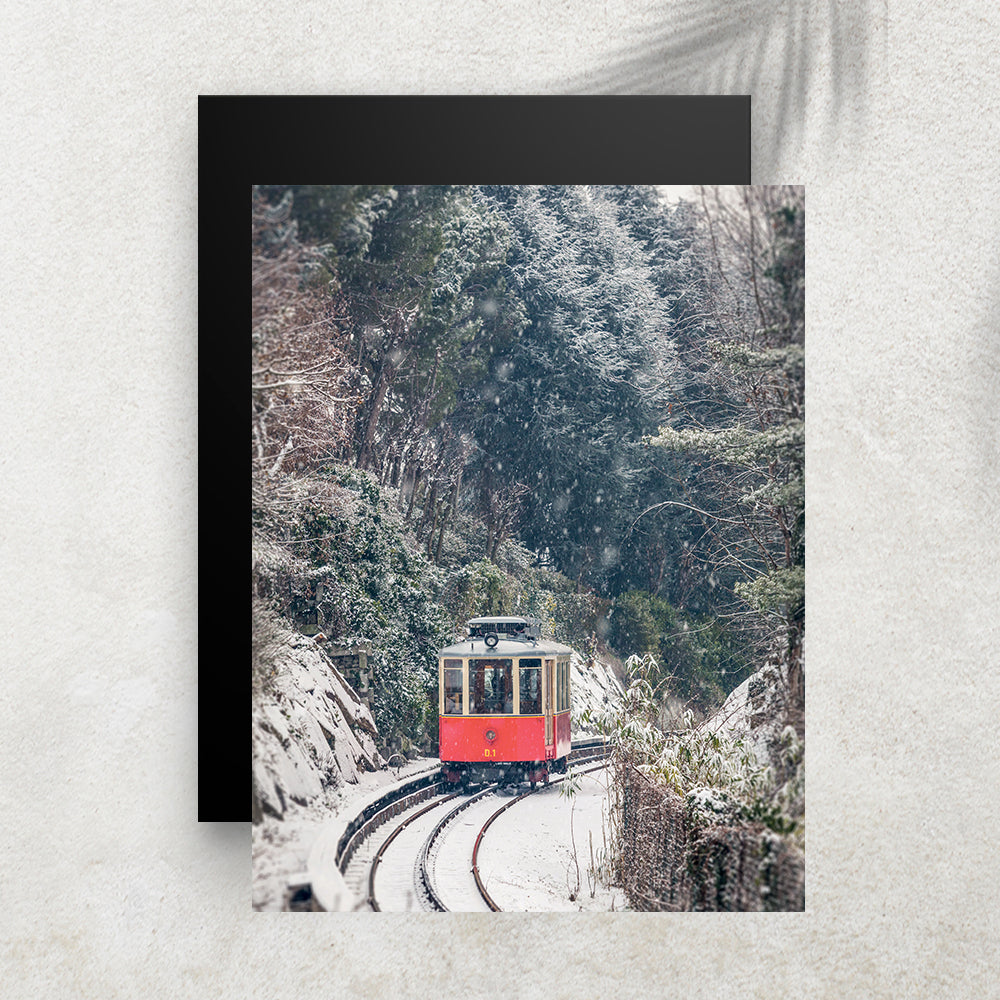 Winter Train – Affiche Hiver