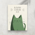 Chat cosy - All you need is love and a cat