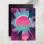 Neon Skyline - Retro Sunset