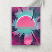 Neon Skyline - Retro Sunset