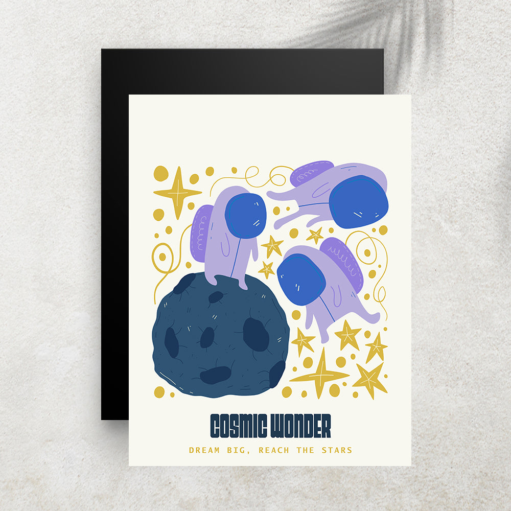 Cosmic Wonder – Affiche Espace Minimaliste