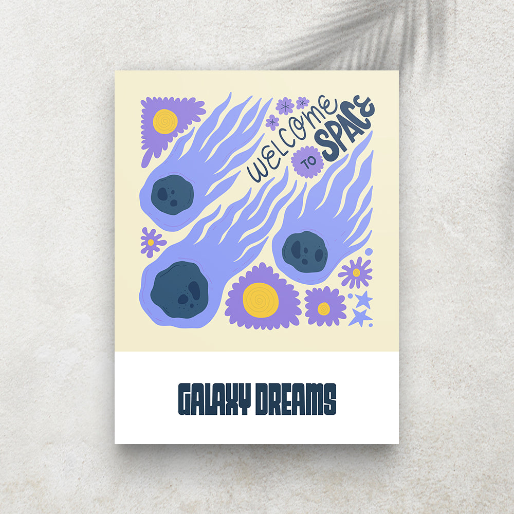 Galaxy Dreams – Affiche Espace Minimaliste