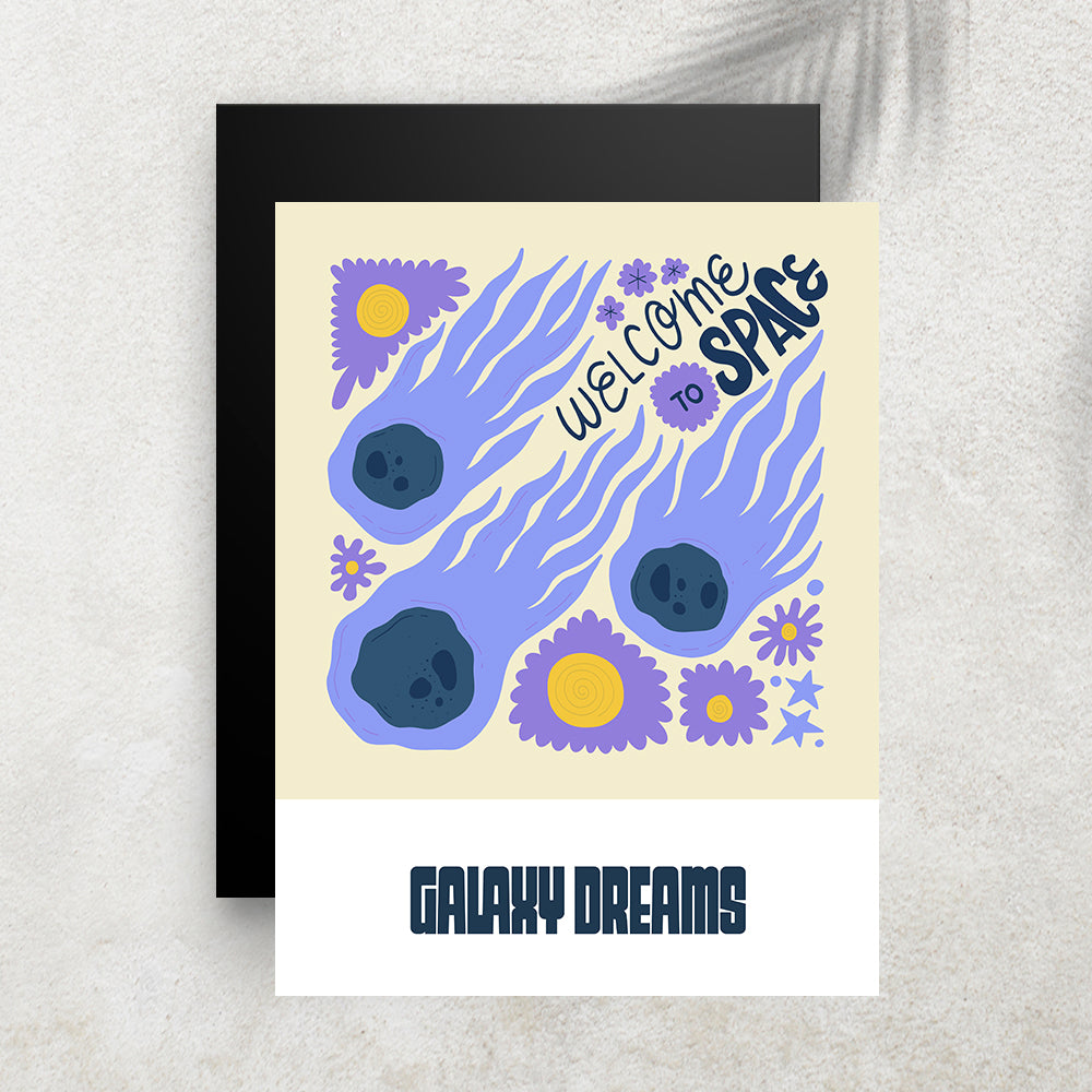 Galaxy Dreams – Affiche Espace Minimaliste